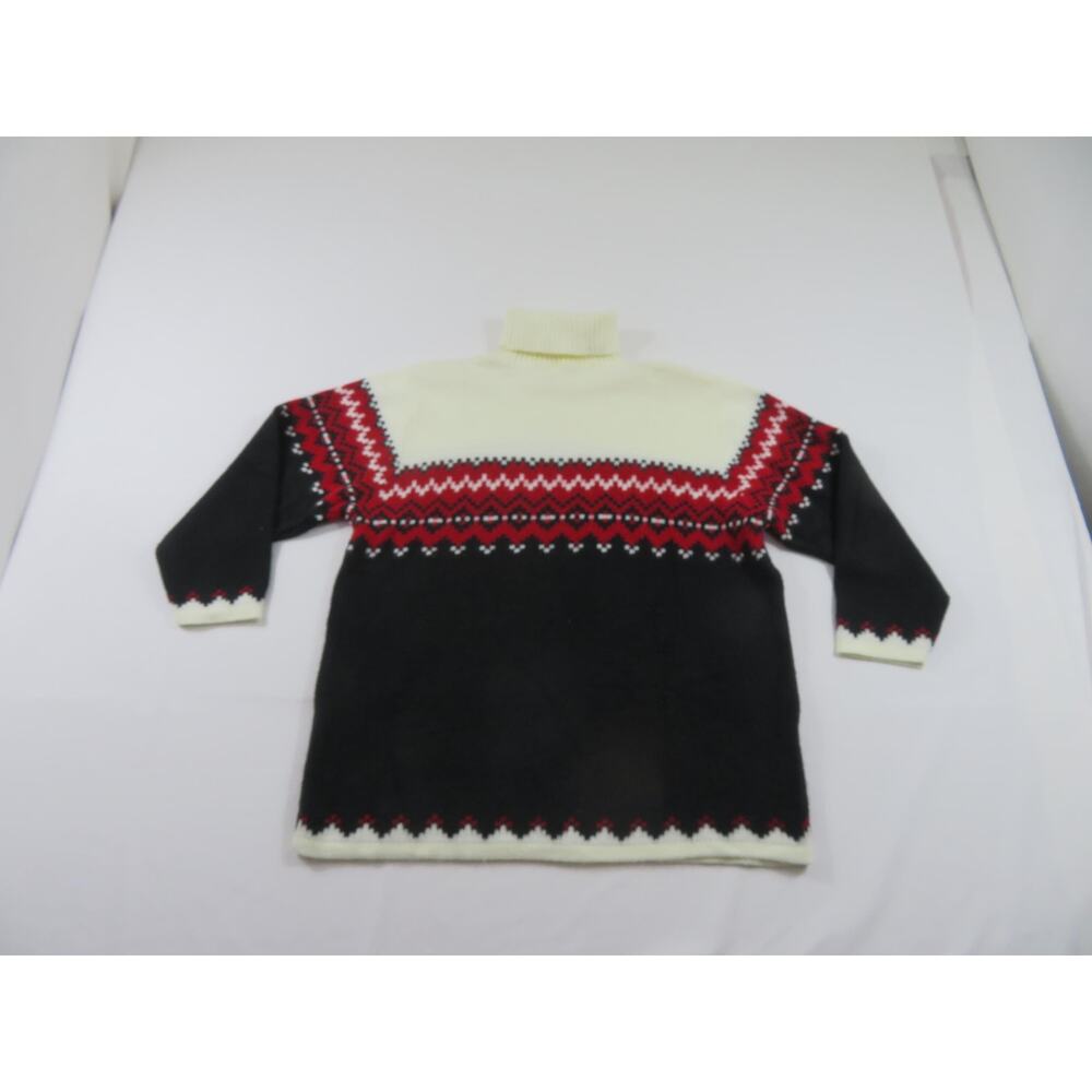Turtle Neck Sweater Very Soft Material! Beige Red Black Sz XL